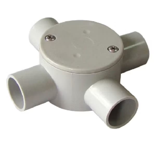 pvc-pipe-fitting-circled-box-with-4way-1inch-pvc-pipes
