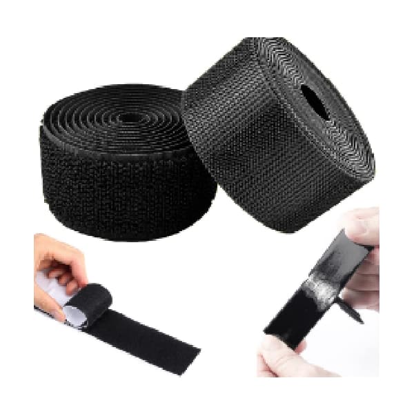 Velcro Hook And Loop, Black, 50Mm Width, 1M Length, For Both Parts, Self Adhesive...