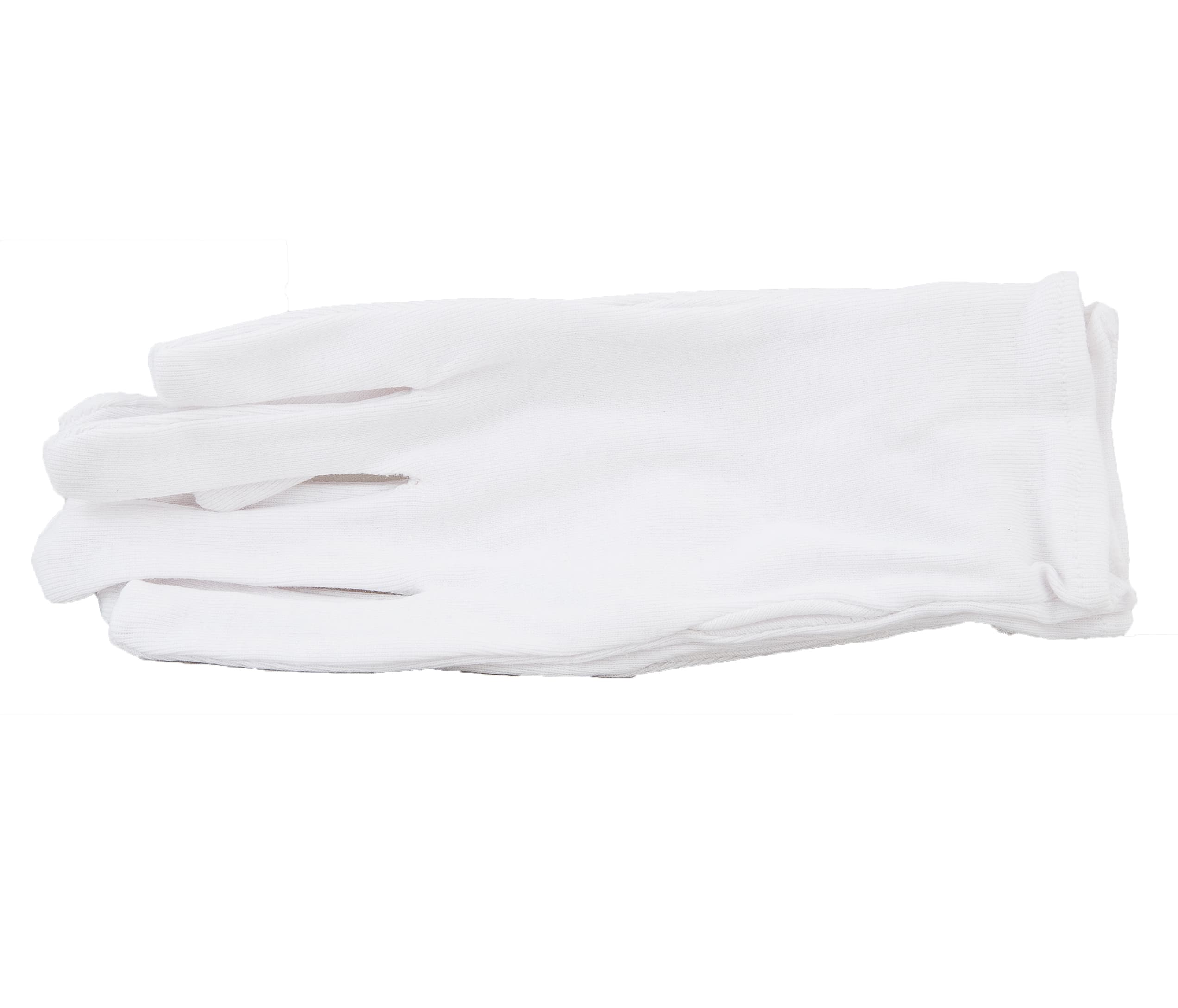 Gloves Cotton Interlock Gloves, White Thumbnail 2