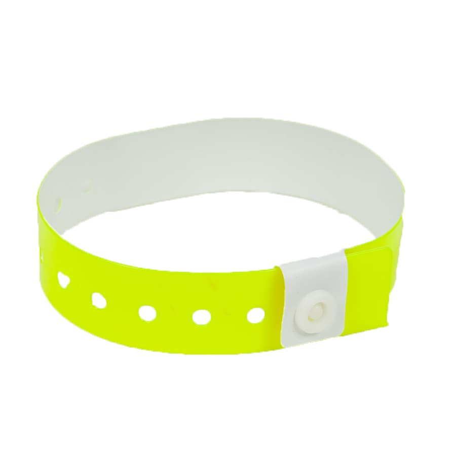 L SHAPED VINYL WRISTBANDS NEON