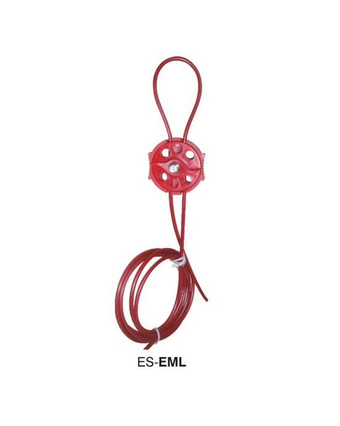 Economy Multipurpose Cable Lockout With 2Mtrs Vinyl Coated Steel Cable Esquare