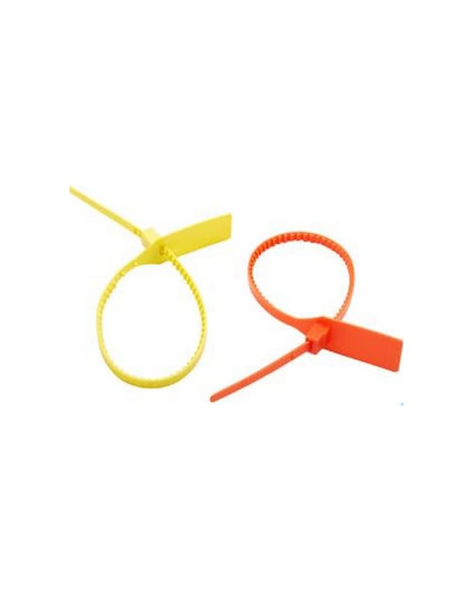 Plastic Security Seal Serially Numbered 340Mm Sunpower Red