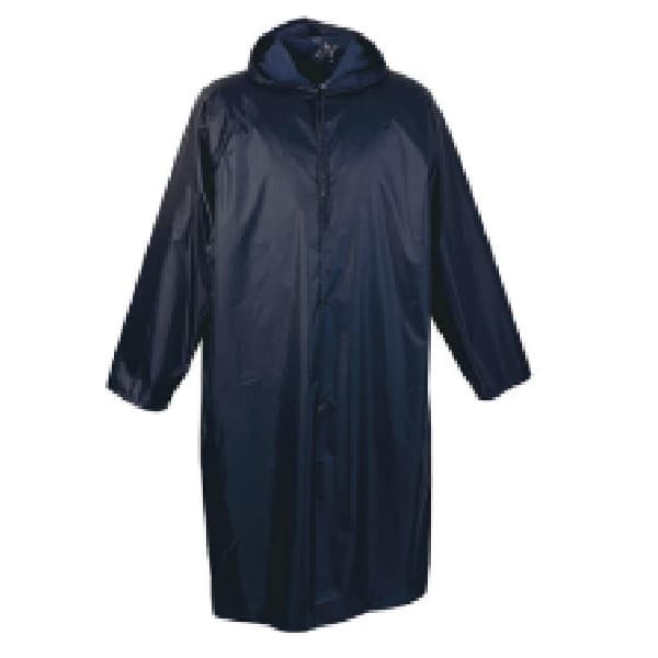 Raincoat Navy Blue Adult Size L With Hood