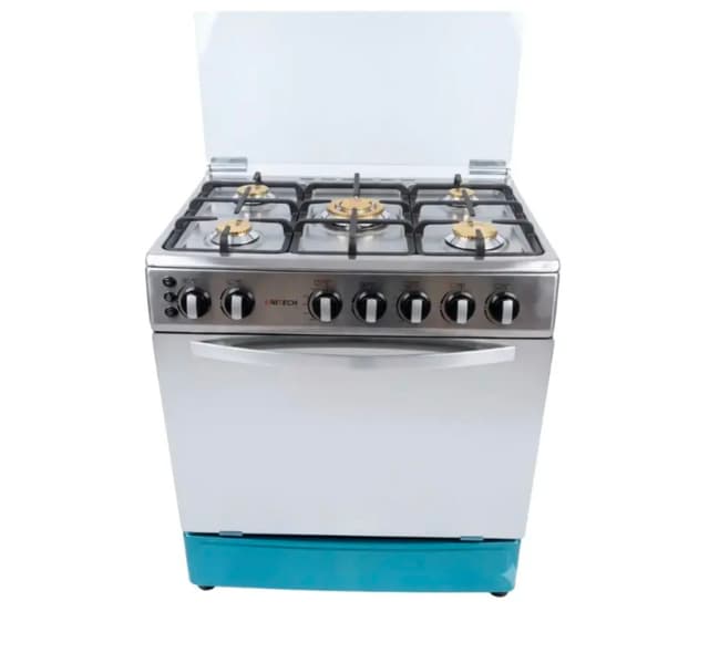 unitech-60x90-5-burner-freestanding-full-gas-cooker-and-oven-stainless-steel