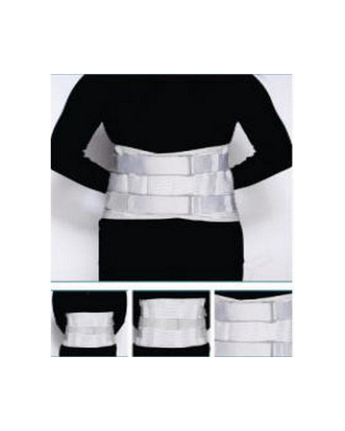 Back Support – Xxl, With 3 Belts, Grey Color Xxlarge